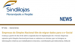 Newsletter Sindilojas nº 002 – abril/2019